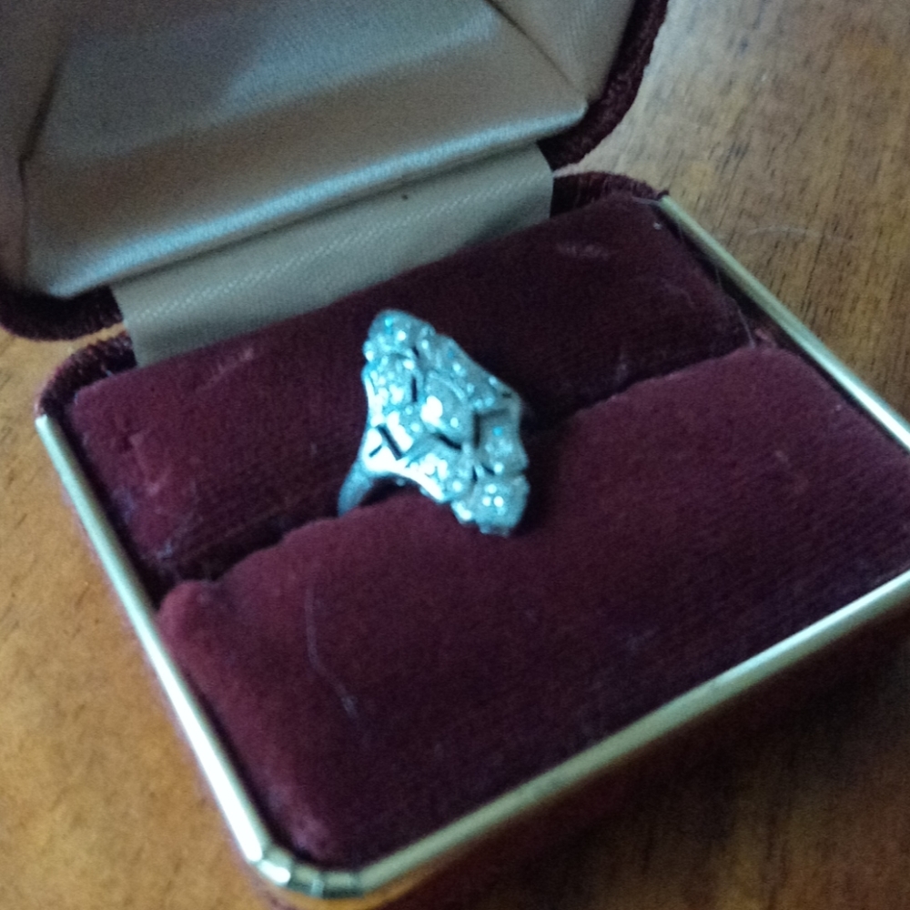 Antique Platinum and Diamond ring